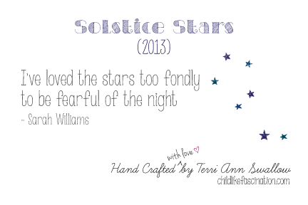 Solstice Star Quilt Label Design
