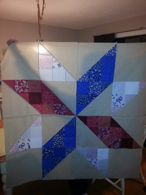 The giant star block was complete!