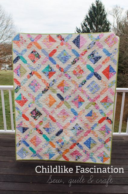 Dreaming in Honey quilt by Terri Ann of Childlike Fascination