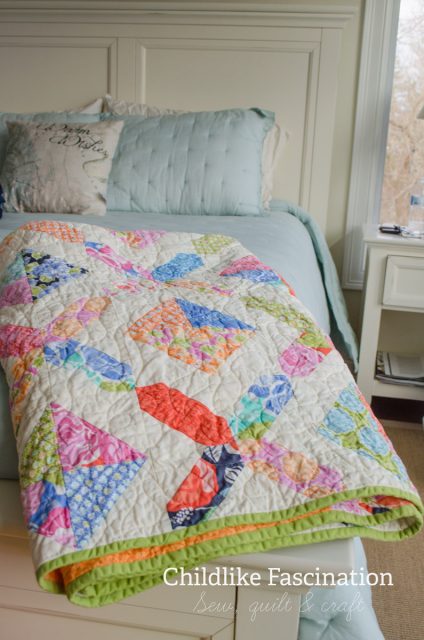 Gosh this quilt looks nice in the master bedroom in the big house