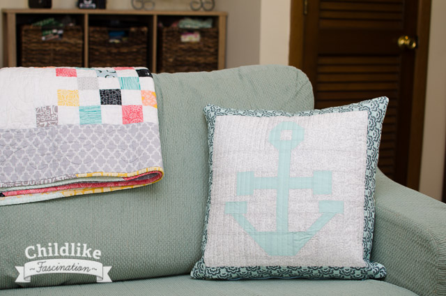 Anchor Pillow Completed